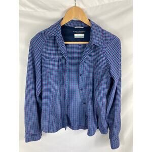 Columbia Womans Omni Shade Plaid Long Sleeve Button Up Shirt Size XS